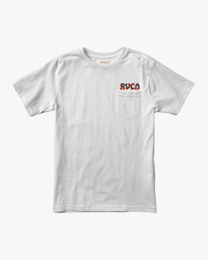 1 Matty's Patty's - T-shirt avec poche pour Homme Blanc P1SSCARVS9 RVCA