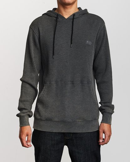 Men's waffle shop knit hoodie