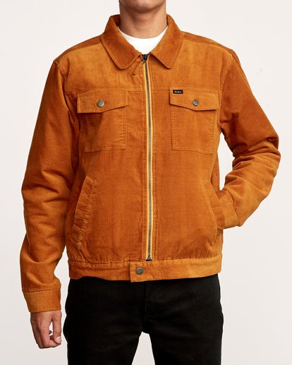 orange corduroy sherpa jacket