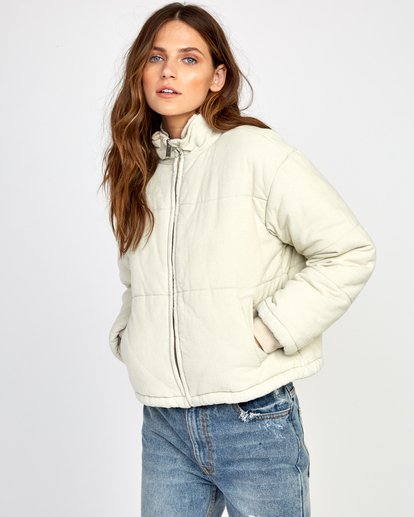 rvca eezeh puffer cropped jacket