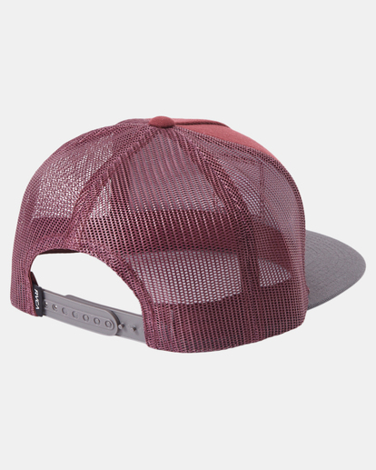 rvca red trucker hat