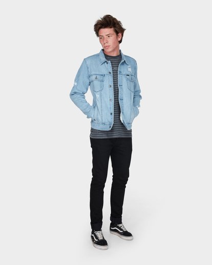 RVCA DISTRESSED DENIM JACKET | RVCA
