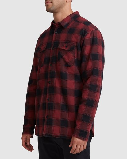 Rvca deals hooded flannel