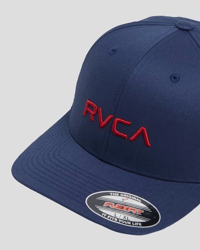 rvca men's flex fit hat