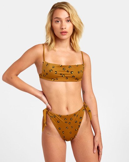 1 Chitah High Rise - Printed High Rise Bikini Bottoms for Women Brown S3SBRSRVP0 RVCA