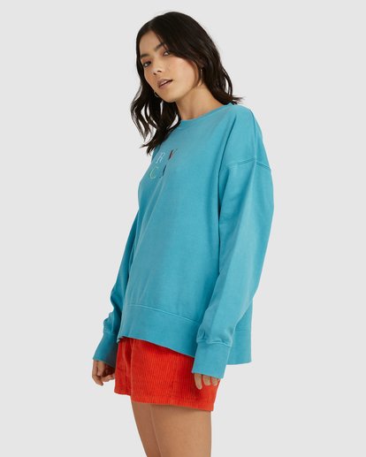 4 RVCA Dawsons Crewneck Sweatshirt Grey UVJFT00106 RVCA