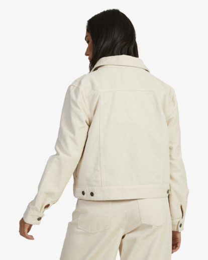 2 ROY CORD JACKET White UVJJK00127 RVCA
