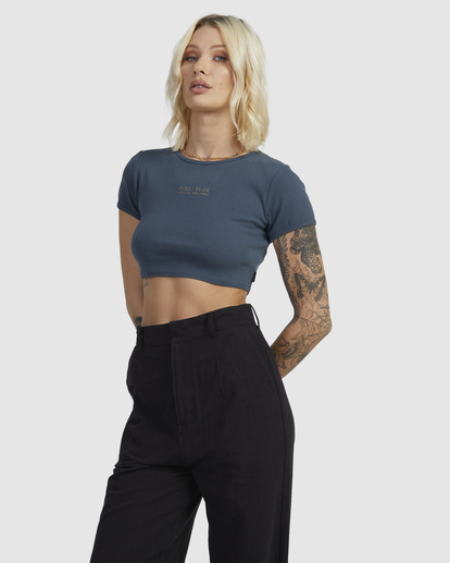 0 CIRCA HALF BABY T-SHIRT Black UVJKT00163 RVCA