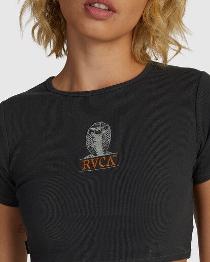 3 King Kobra Half Baby Tee Black UVJKT00169 RVCA