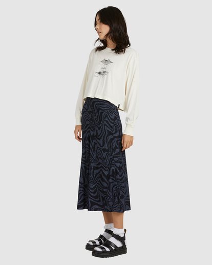 2 Strata Annika Skirt Grey UVJWK00108 RVCA
