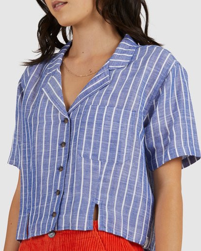 2 Nautycal Vacay Shirt Black UVJWT00115 RVCA