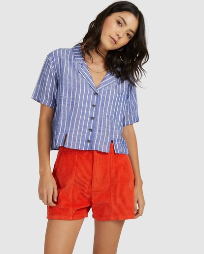 0 Nautycal Vacay Shirt Black UVJWT00115 RVCA