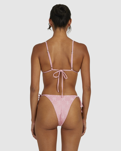 2 Daisy Slide Triangle Bikini Top Pink UVJX300105 RVCA