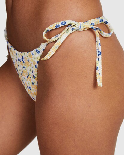 4 Ground Cover Skimpy Tie Side Bikini Bottom Orange UVJX400126 RVCA