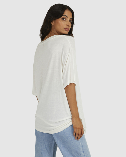 2 Jungle Cat Rummage - Maglietta da Donna White UVJZT00167 RVCA