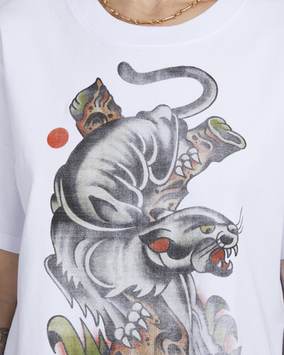 4 KRAK PANTHER EASY T-SHIRT White UVJZT00192 RVCA