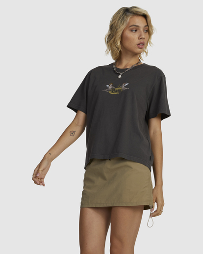 1 Angels Easy T-Shirt Black UVJZT00209 RVCA