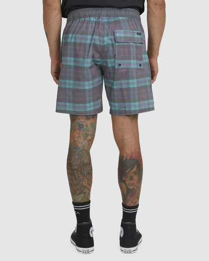 1 Opposites Print Elastic Waist Boardshorts Green UVYBS00111 RVCA
