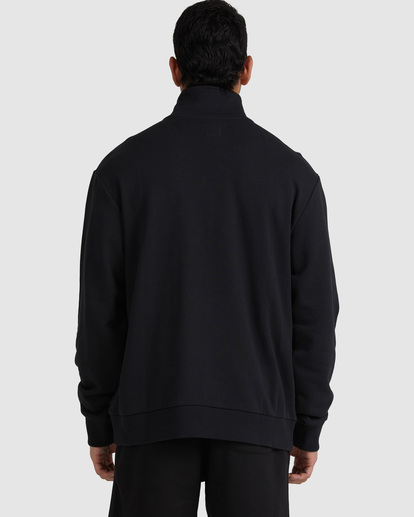 3 MINI FLIPPED HALF ZIP Black UVYFT00162 RVCA