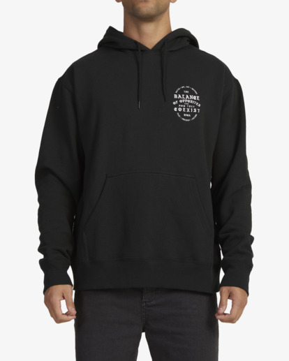 1 COEXIST HOODIE Black UVYFT00221 RVCA