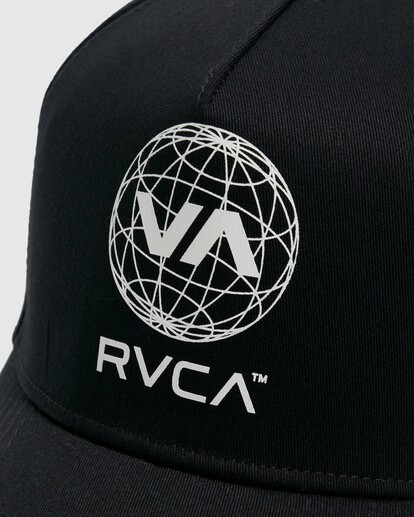 3 RVCA STRATOS PINCHED SNAPBACK Black UVYHA00198 RVCA