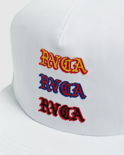 3 TRILOGY SNAPBACK White UVYHA00208 RVCA