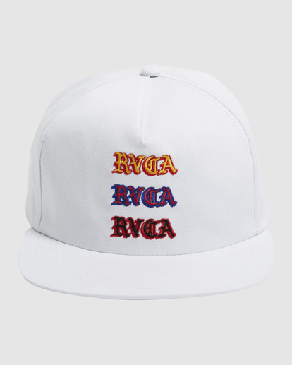2 TRILOGY SNAPBACK White UVYHA00208 RVCA
