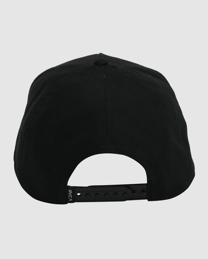 1 RVCA Offset Pinched Snapback Cap Black UVYHA00228 RVCA