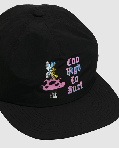 4 Too High Clipback Cap Black UVYHA00232 RVCA