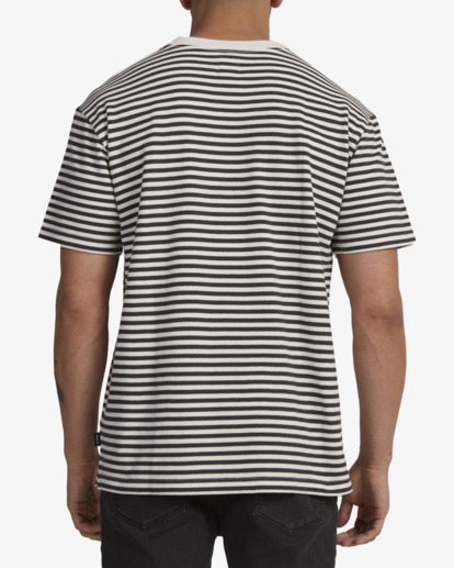 2 Alley Stripe T-Shirt Black UVYKT00206 RVCA