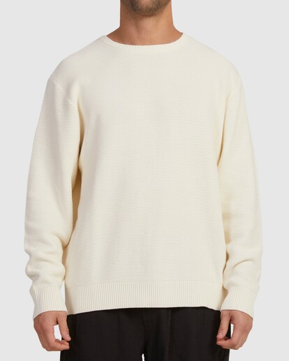 0 DUKE CREW KNIT White UVYSW00102 RVCA