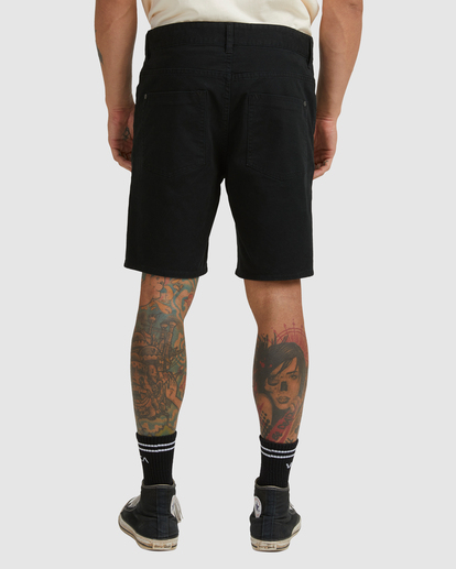 3 DAGGERS TWILL SHORT Black UVYWS00104 RVCA