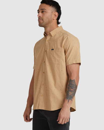 3 GARDEN PARTY SS SHIRT Beige UVYWT00107 RVCA