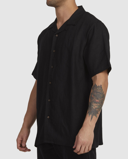 1 BLACK GROUNDS SS SHIRT Black UVYWT00132 RVCA