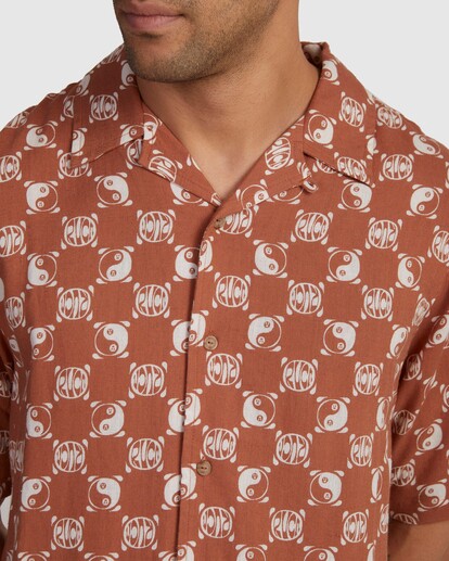 3 Yang Shirt Brown UVYWT00140 RVCA