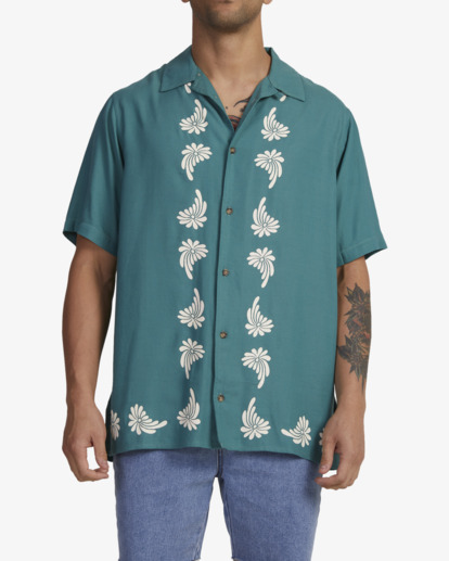 0 Whirl Shirt Blue UVYWT00143 RVCA