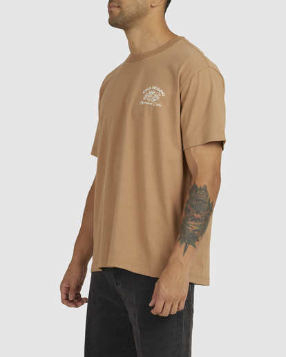 4 RVCA Healing - T-shirt pour Homme Marron UVYZT00431 RVCA