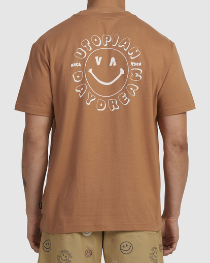3 UTOPIAN DAYDREAM T-SHIRT Beige UVYZT00509 RVCA