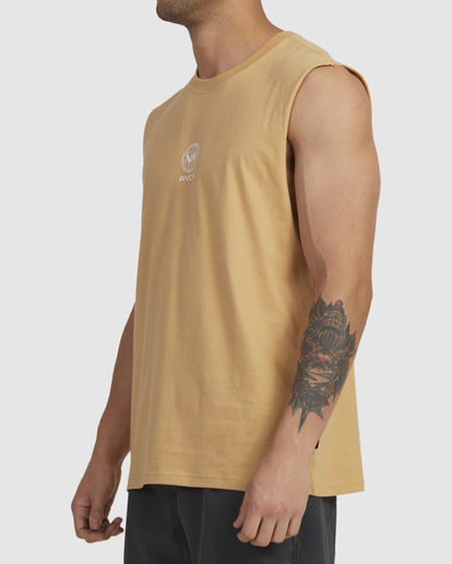 1 RVCA STRATOS MUSCLE Beige UVYZT00537 RVCA