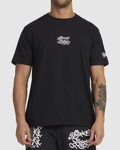 0 RVCA Graf T-Shirt Black UVYZT00583 RVCA