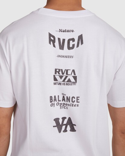 3 Branded T-Shirt White UVYZT00587 RVCA
