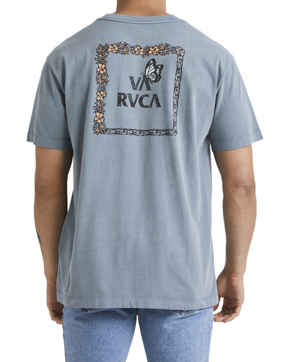 2 Break Away T-Shirt Blue UVYZT00590 RVCA