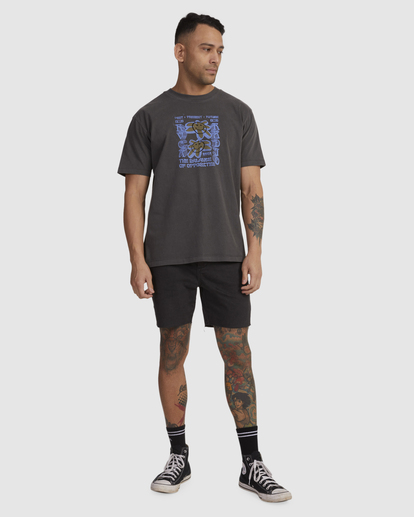5 Starish T-Shirt Black UVYZT00596 RVCA