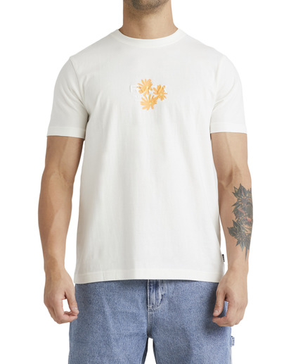 0 Ground Cover T-Shirt White UVYZT00607 RVCA
