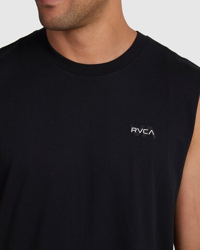 3 RVCA Offset Muscle Black UVYZT00614 RVCA