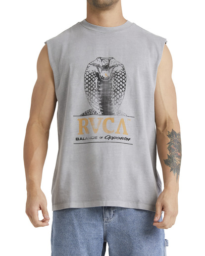 0 King Kobra Muscle Grey UVYZT00615 RVCA
