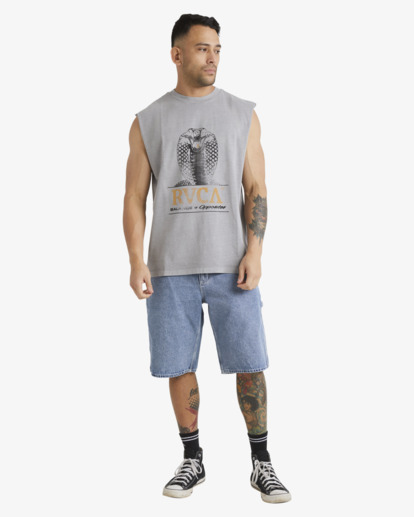 4 King Kobra Muscle Grey UVYZT00615 RVCA