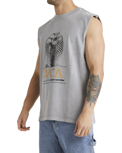 1 King Kobra Muscle Grey UVYZT00615 RVCA
