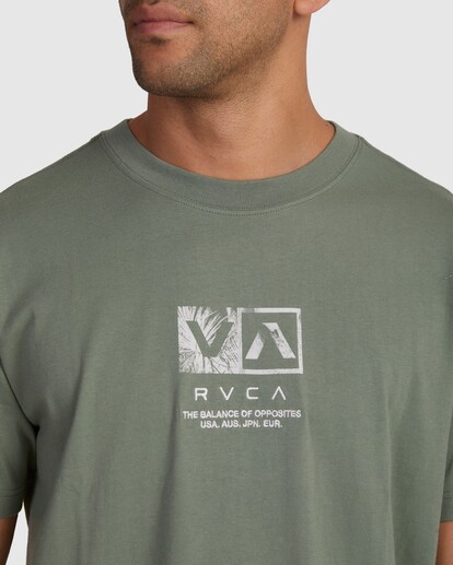 3 Desert Flower T-Shirt Green UVYZT00629 RVCA