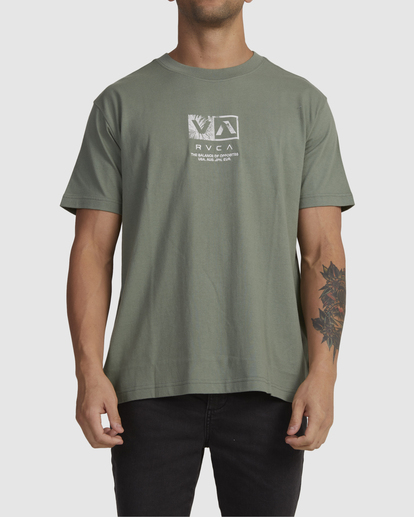 0 Desert Flower T-Shirt Green UVYZT00629 RVCA